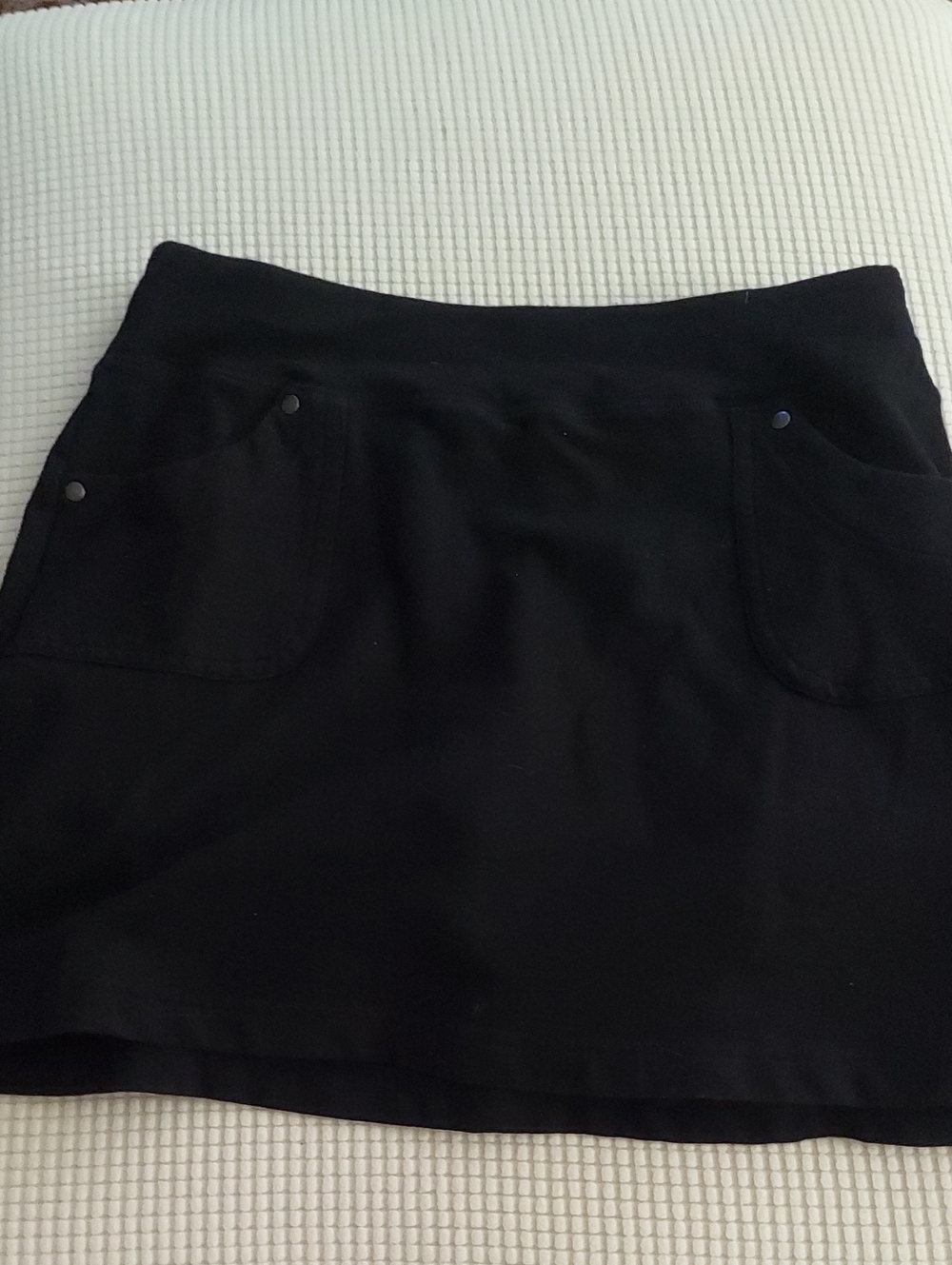 Style & Co. Black Mini Skort with Front Pockets